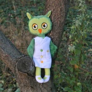 owl Doll 4 SIZES machine embroidery ith