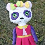 Panda Doll 4 SIZES machine embroidery ith