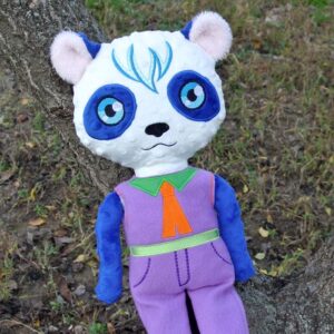 Panda Doll 4 SIZES machine embroidery ith