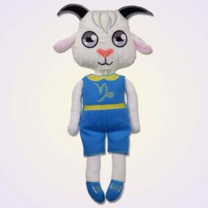 Goat boy doll ith machine embroidery design