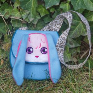 Nancy bunny purse 4 SIZES - ITH machine embroidery design