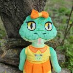 Snake girl doll embroidery design