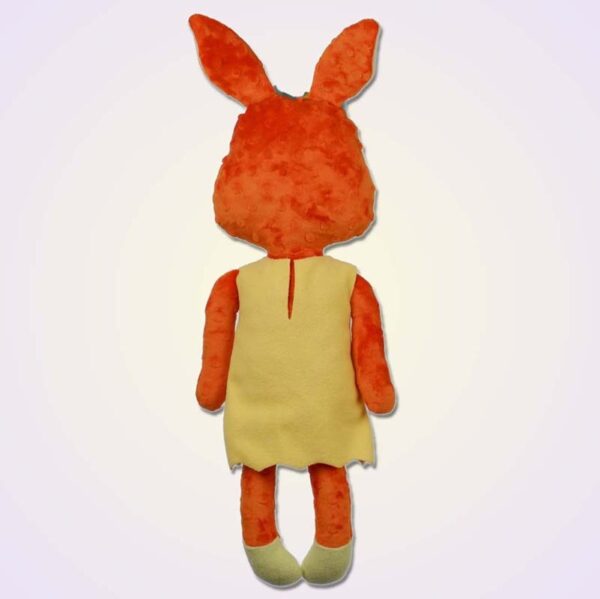 Kangaroo girl doll ith machine embroidery design back