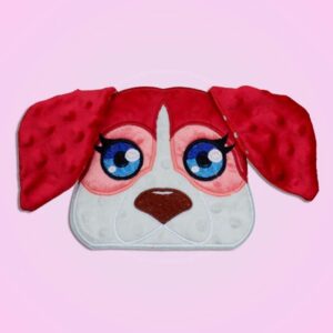 Beagle dog girl peeker ith machine embroidery design