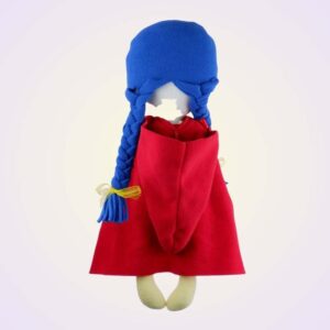 Little red riding hood doll machine embroidery pattern design project diy 2