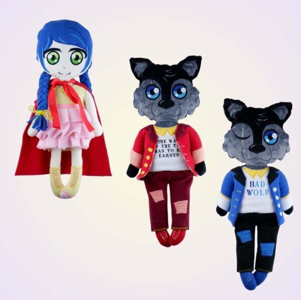 Little red riding hood doll machine embroidery pattern design project diy 4