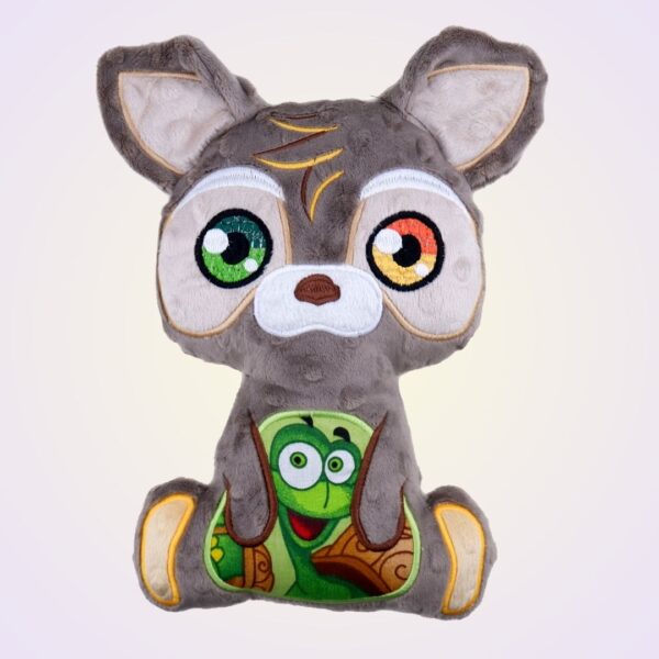 ITH machine embroidery stuffed toy racoon