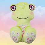 Frog machine embroidery design in the hoop pattern project soft toy diy