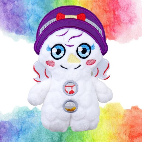 snowgirl mellow collection stuffie machine embroidery design in the hoop stuffed toy pattern