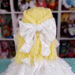 Bride Girl Jointed Doll Plush Toy - ITH Machine Embroidery Design